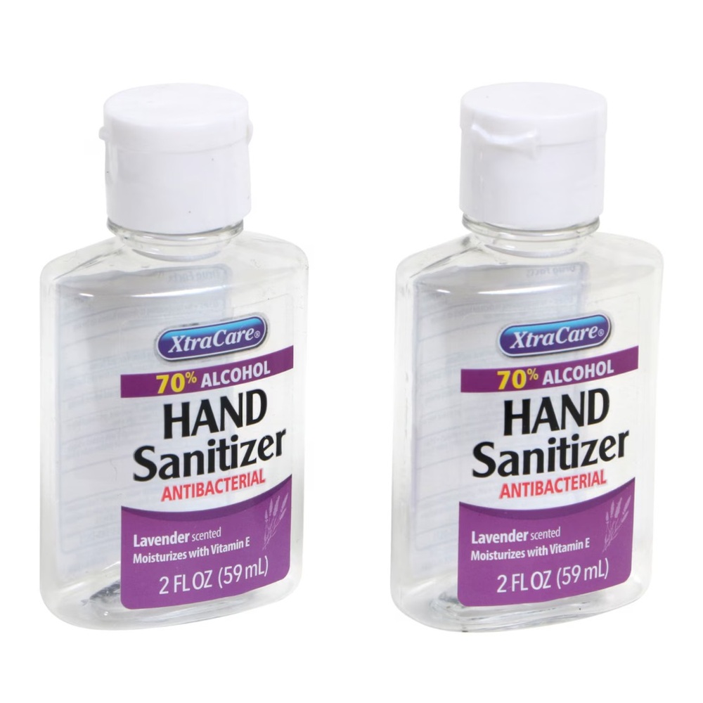 Xtra Care Travel-Size Antibacterial Hand Sanitizer 2ct Pack NWT